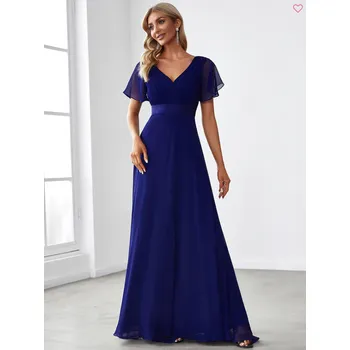 Dámské šaty Šaty dámské a dívčí teens EP slavnostní modré dlouhé plesové svatební šaty (EP09890RB04)