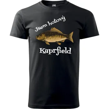 Sablio Tričko pro rybáře - Jsem hotový Kaprfield - velikost L