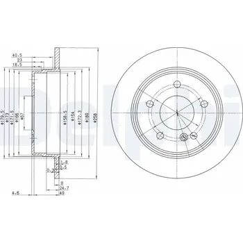 Brzdový kotouč Brzdový kotouč DELPHI BG2761