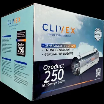 Pohlcovač pachu Ozonér Clivex Ozoduct 250mm, 10000mg/h