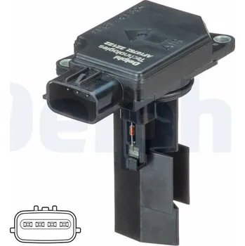 Autoelektrika Snímač množství protékajícího vzduchu DELPHI AF10752-12B1