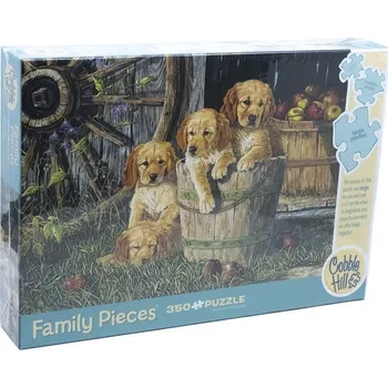 Puzzle COBBLE HILL Rodinné puzzle Psí kamarádi 350 dílků