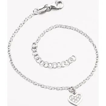 Šperk Dámský náramek stříbro 925 zirkony B1600147-0331-SLX délka 19 cm