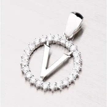 Přívěsek Přívěsek stříbro 925 zirkon písmeno se - MPN5192-V