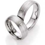 Snubní prsteny titan přírodní diamant 0.030 ct T709B