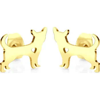 Náušnice Dámské náušnice ocel ve tvaru kočky MNCER12-1390-B