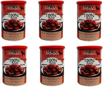 Krmivo pro psa Sokol Falco Max Deluxe konzerva 100 % masa kostky hovězí svaloviny