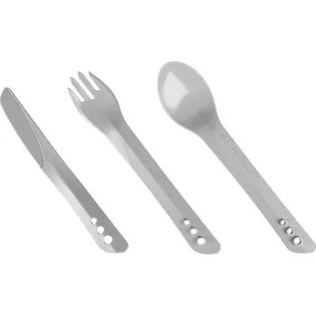 Kempingové nádobí Lifeventure secvakávací příbor Ellipse Cutlery Set Barva: light grey