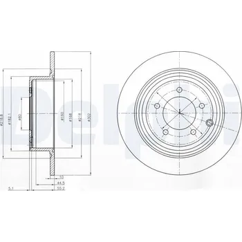 Brzdový kotouč Brzdový kotouč DELPHI BG4169