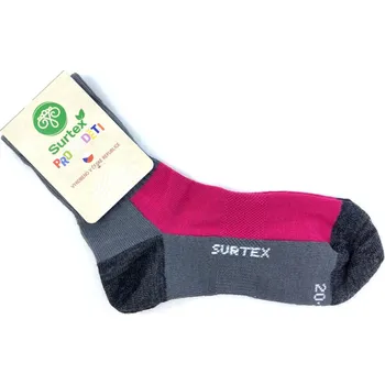 Ponožky Surtex jaro léto 50% Merino růžovo-šedé 20 - 23