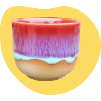 Rainbow Keramický šálek Pink