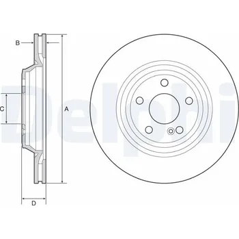Brzdový kotouč Brzdový kotouč DELPHI BG4957C