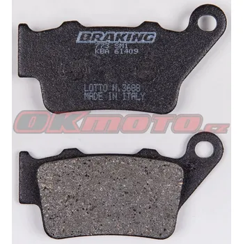 Brzdová destička Braking (Itálie) Zadní brzdové destičky Braking 773SM1 - Honda SLR 650, 650ccm - 96-99