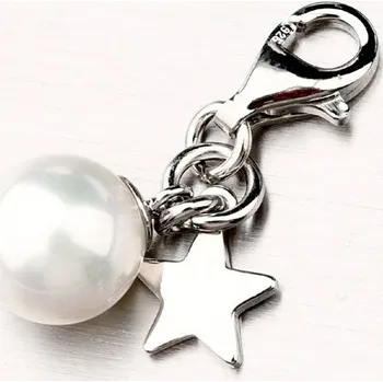 Přívěsek Dámský přívěsek stříbro 925 perly a s hvězdou PKL-3071