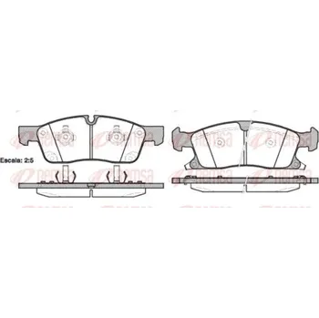 Brzdová destička Sada brzdových destiček, kotoučová brzda REMSA 1430.02