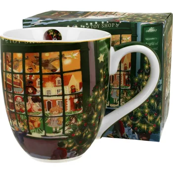 DUO Gifts DG - Velký vánoční hrnek CHRISTMAS SHOP WINDOW v dárkovém balení - 1 litr