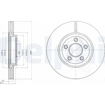 Brzdový kotouč Brzdový kotouč DELPHI BG3704