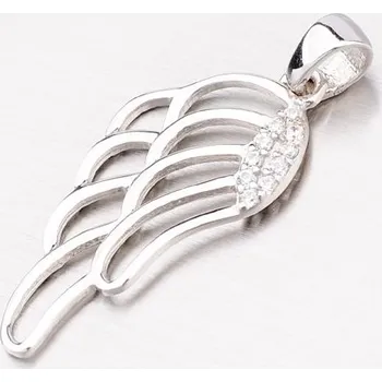 Přívěsek Přívěsek bílé zlato 585 zirkon andělská křídla - 43-21391