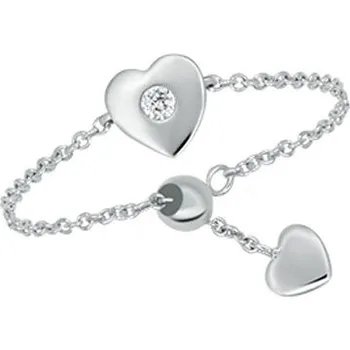 Prsten Dámský prsten bílé zlato 585/1000 přírodní diamant 0.17 ct z řetízku GKW63031 velikost 51