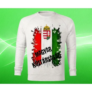 Pánská mikina mikina s vlajkou MAĎARSKA pánská S