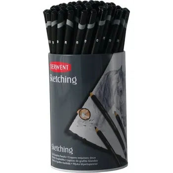 Grafitová tužka Grafitové tužky DERWENT Sketching, 72ks v tubě