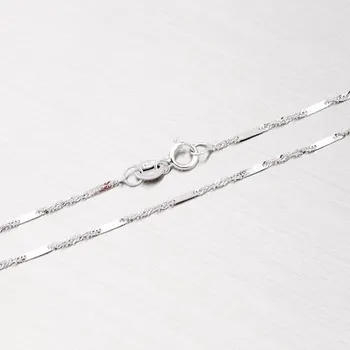 Řetízek Dámský řetízek bílé zlato 585 - Lambáda 45-1454 délka 40 cm