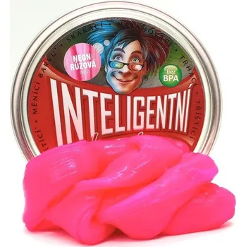 Modelovací hmota Inteligentní plastelína - svítící, Neon růžová