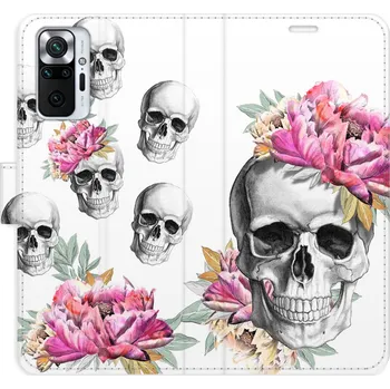 Pouzdro na mobilní telefon Flipové pouzdro iSaprio - Crazy Skull - Xiaomi Redmi Note 10 Pro
