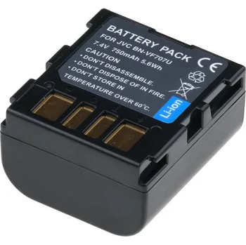 Baterie T6 Power JVC BN-VF707U, BN-VF707, 750mAh, 5,4Wh, šedá VCJV0033
