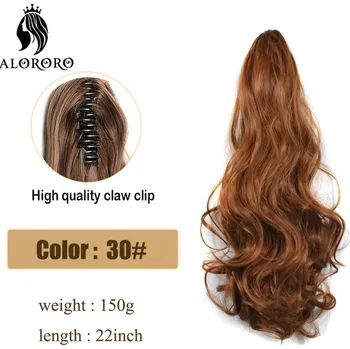 Paruka Prodloužení vlasů - příčesek culík z přirozených odstínů vlnité textury Barva: 30