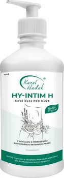 Intimní hygienický prostředek Aromaterapie Karel Hadek HY-INTIM H mycí olej pro muže