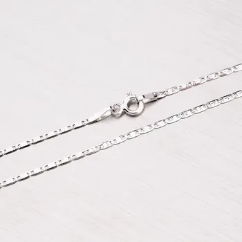 Oblečení a móda Řetízek bílé zlato 585 - Plošky 45-1243B délka 42 cm