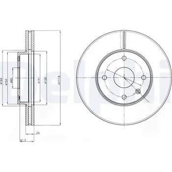 Brzdový kotouč Brzdový kotouč DELPHI BG4193