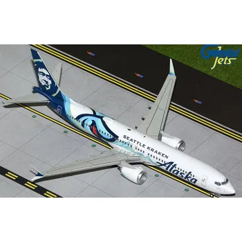 Plastikový model Gemini - Boeing B737 MAX 9, Alaska Airlines "Seattle Kraken Ice Hockey Team", USA, 1/200