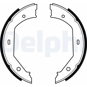 Brzdová čelist Sada brzdových čelistí, parkovací brzda DELPHI LS1857