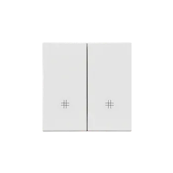 vypínač SIMON TKW7/2/114 Kryt 2 násobný pro přístroje spínačů a tlačítek bílá