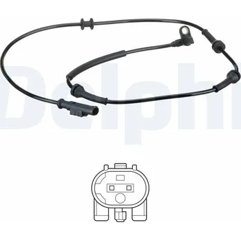 Přislušenství brzdového systému Snímač, počet otáček kol DELPHI SS20611