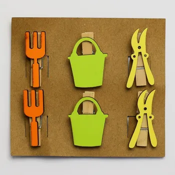 Kolíček na prádlo Dekor. kolíčky, ozdobné, KYBLÍK MIX, 3cm, 6ks (9001317)