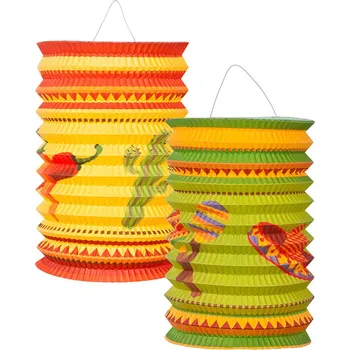 Karnevalový kostým Lampiony s mexickým motivem - 2ks