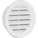 Kruhová větrací mřížka se síťovinou - BÍLÁ 75 mm - VM 75 B