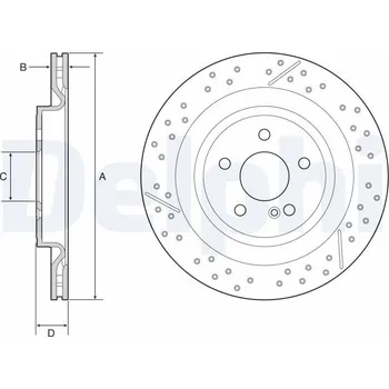 Brzdový kotouč Brzdový kotouč DELPHI BG4958C