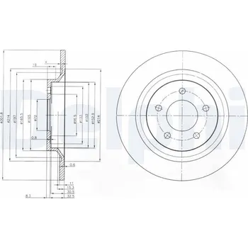 Brzdový kotouč Brzdový kotouč DELPHI BG4026