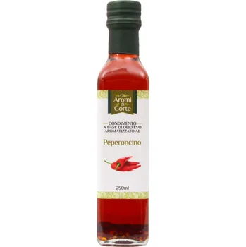 Rostlinný olej Ochucený extrapanenský olivový olej s chilli papričkami 250ml La Corte d'Italia