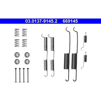Brzdový systém Sada příslušenství, brzdové čelisti ATE 03.0137-9145.2