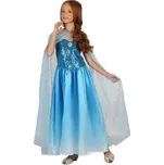 Šaty na karneval - sněhová královna, 130-140 cm