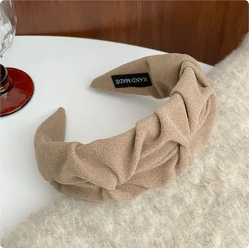 Čelenka Kvalitní dámská čelenka do vlasů s nabíranou látkou Barva: Rongbu khaki