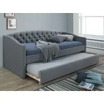 Čalouněná postel ALESSIA s přístýlkou šedá 90X200