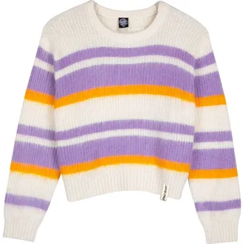 Oblečení a móda SANTA CRUZ mikina - Maya Knit Crew Multi Stripe (MULTI STRIPE) velikost: 12