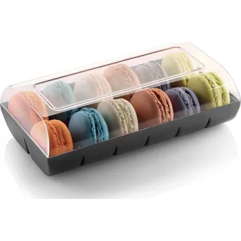 Termobox SILIKOMART ČERNÝ BOX NA 12 KUSŮ MAKRONEK