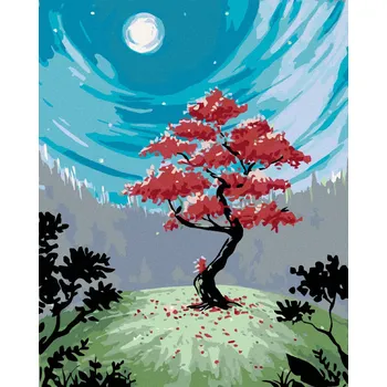 Diamondi Diamantové malování - ÚPLŇKOVÝ STROM Rozměr: 40x50 cm, Rámování: bez rámu a bez vypnutí plátna